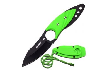 Image of Z-Hunter Fixed Blade, 7in, Stainless Steel Blade, Full Tang Green Nylon Fiber Handle ZB-139