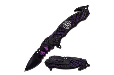 Image of Z-Hunter Folding Blade, 3.5in, Stainless Steel Blade, Black Aluminum Handle ZB-160PE