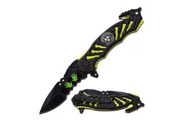 Image of Z-Hunter Folding Blade, 3.5in, Stainless Steel Blade, Black Aluminum Handle ZB-160ZG