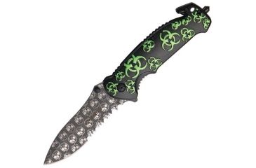 Image of Z-Hunter Laser Skull A/O Rescue Black Knife ZB052BKG