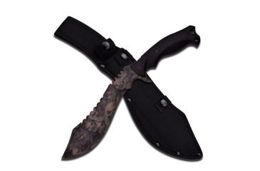 Image of Z-Hunter Machete, 15in, Stainless Steel Blade, Black Rubber Wrapped Half Tang Constructed Handle ZB-117TN