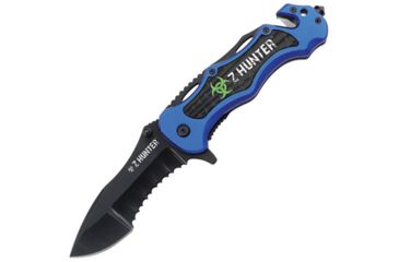 Image of Z-Hunter Rescue Linerlock A/O Blue Knife ZB018BL
