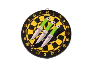Image of Z-Hunter Tactical, 6.5in, Stainless Steel Blade, Green Cord Wrapped Handle ZB-154SET
