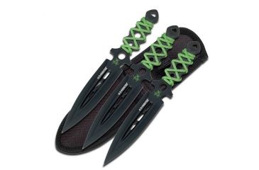 Image of Z-Hunter Tactical, 7.5in, Stainless Steel Blade, Green Cord Wrapped Handle ZB-075-3