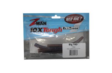 Image of Z-man Big TRD Worm, 6 pack, 4in, PB&amp;J, TRD4-238PK6