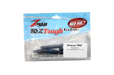 Image of Z-man Finesse TRD Ned Rig Worm, 8 pack, 2.75in, Black and Blue, TRD275-02PK8