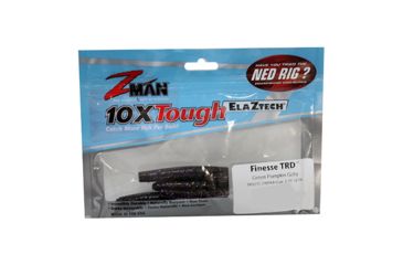 Image of Z-man Finesse TRD Ned Rig Worm, 8 pack, 2.75in, Green Pumpkin Goby, TRD275-316PK8