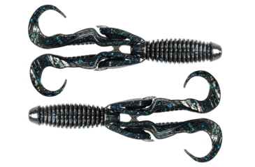 Image of Z-man Gremlin Soft Bait Lure, Black/Blue Flake, 4.5in, GR45-02PK4