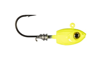 Image of Z-man Micro Shad Jig Head, 4 Pack, Chartreuse, 1/32oz, MSH132-03PK4