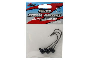 Image of Z-man POWER FINESSE SHROOMZ 1/6oz3PK BLK PJH16-02PK3