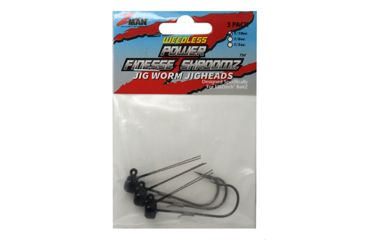 Image of Z-man POWER FINESSE SHROOMZ WDLS 1/10oz3PK BLK PJHW110-02PK3