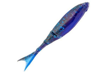 Image of Z-man Razor Shadz Swimbait, 4 pack, 4.5 in, Black/Blue Laminate, RSHAD45-64PK4