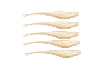 Image of Z-man Scented Jerk Shadz Soft Bait, 5 pack, 5in, Pearl, SJS5-84PK5