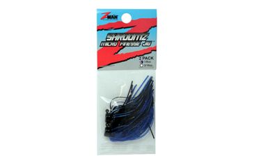 Image of Z-man SHROOMZ MICRO FINS JIG3/16ozBLK/BLUE2PK MFJ316-01PK2