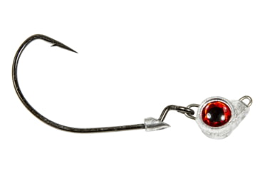Image of Z-man Texas Eye Jigheads, Red, 1/4oz, 3 per Pack, TXJH14-01PK3