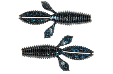 Image of Z-man TRD Bugz Soft Bait, 6, 2.75in, Black-Blue, TBUGZ-02PK6