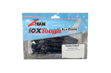 Image of Z-man TURBO CRAWZ 4 BLK BLUE FLAKE6PK TCRAW4-02PK6