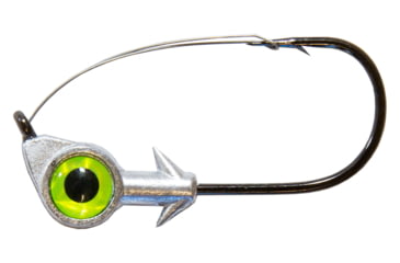 Image of Z-man Weedless Eye Jigheads, Chartreuse, 1/4oz, 3 per Pack, WEJH14-05PK3