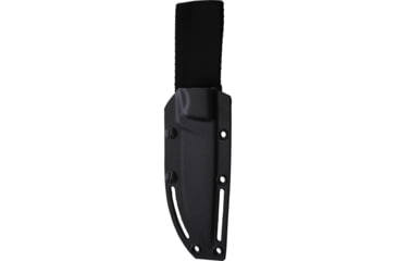 Image of ZA-PAS Knives Handie G10 Fixed Blade Knife, 8.5in Overall, 4.25in Black Cerakote Carbon Steel Blade, Black G10 Handle, ABS Sheath, S0031