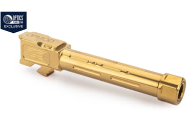 Image of Zaffiri OPMOD MG9 Glock 19 Threaded Pistol Barrel, Gold, ZP.19BTG.OPMOD
