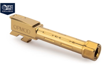 Image of Zaffiri OPMOD MG9 Glock 43/43X Threaded Pistol Barrel, Gold, ZP.43BTG.OPMOD