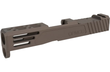 Image of Zaffiri OPMOD Z51M Glock 43/43X Pistol Slide w/RMSc Cut, Burnt Bronze, Zaffiri OPMOD.43.BB