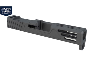 Image of Zaffiri OPMOD Z51M Glock 43/43X Pistol Slide w/RMSc Cut, Dark Grey, Zaffiri OPMOD.43.DG