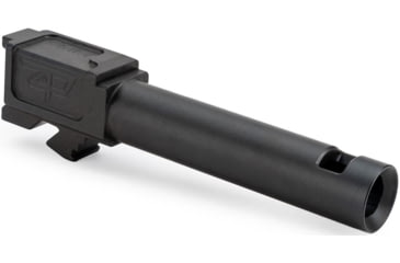 Image of Zaffiri Precision Chunk Ported Pistol Barrel, Glock 19 Gen 1-4, 9mm, Twist 1-10, 416R Stainless Steel, Black Nitride, ZP.19BCPBN