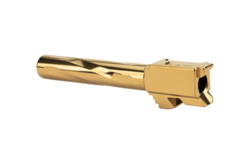Image of Zaffiri Precision Flush and Crown Glock 17 Gen 3, Glock 17 Gen 4 9mm Luger Non-Threaded Pistol Barrel, 4.37in, 1-10 RH Twist, PVD, Gold, BA-G17G14-FC-GLD