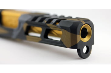 Image of Zaffiri Precision Flush and Crown Glock 17 Gen 5 9mm Luger Non-Threaded Pistol Barrel, 4.42in, 1-10 RH Twist, PVD, Gold, BA-G17G5-FC-GLD