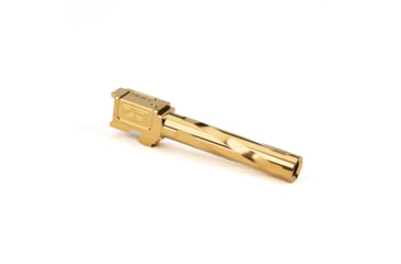 Image of Zaffiri Precision Flush and Crown Glock 17 Gen 3, Glock 17 Gen 4 9mm Luger Non-Threaded Pistol Barrel, 4.37in, 1-10 RH Twist, PVD, Gold, BA-G17G14-FC-GLD