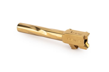 Image of Zaffiri Precision Flush and Crown Glock 17 Gen 5 9mm Luger Non-Threaded Pistol Barrel, 4.42in, 1-10 RH Twist, PVD, Gold, BA-G17G5-FC-GLD