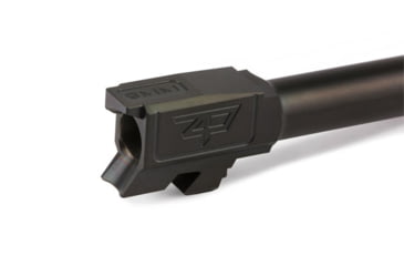 Image of Zaffiri Precision Flush and Crown Glock 48 9mm Luger Non-Threaded Pistol Barrel, 4.08in, 1-10 RH Twist, Nitride, Black, BA-G48-FC-BN