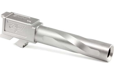 Image of Zaffiri Precision Flush and Crown Pistol Barrel, Glock 19 Gen 5 Slide, 9mm, 1/10 Twist, 416R Stainless Steel, Stainless Steel, ZP.19G5BSS
