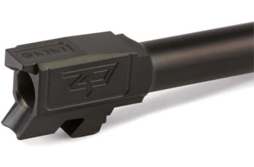 Image of Zaffiri Precision Flush and Crown Ported Pistol Barrel, Glock 43/43x ZPS.P, 9mm, 1/10 Twist, 416R Stainless Steel, Black Nitride, ZP.43BPBN