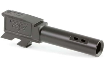 Image of Zaffiri Precision Flush and Crown Ported Pistol Barrel, Glock 43/43x ZPS.P, 9mm, 1/10 Twist, 416R Stainless Steel, Black Nitride, ZP.43BPBN