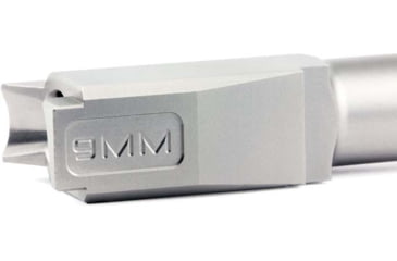 Image of Zaffiri Precision Flush and Crown Ported Pistol Barrel, Glock 43/43x ZPS.P, 9mm, 1/10 Twist, 416R Stainless Steel, Stainless Steel, ZP.43BPSS