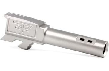 Image of Zaffiri Precision Flush and Crown Ported Pistol Barrel, Glock 43/43x ZPS.P, 9mm, 1/10 Twist, 416R Stainless Steel, Stainless Steel, ZP.43BPSS