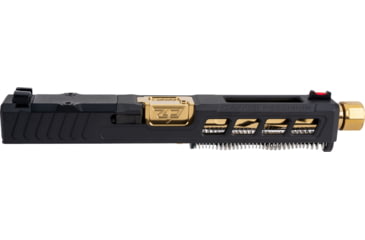 Image of Zaffiri Precision Glock 17 Gen 3 ZPS.3 Complete Upper Threaded RMR Cut, Gold, Black, ZPS.3.17.BLK.CU