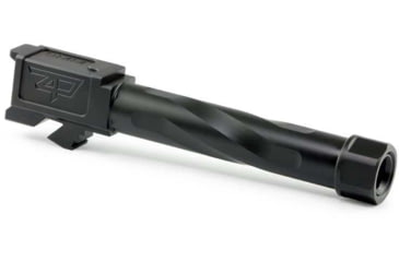 Image of Zaffiri Precision Glock 19 Gen 1-5 Threaded Pistol Barrel, 9mm Caliber, 1/2x28 Threads Per Inch, 416R Stainless Steel, Black Nitride, ZP.19BTBN
