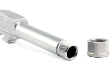 Image of Zaffiri Precision Threaded Pistol Barrel, Glock 43/43X, 9mm Luger, 4 in, 1/2x28, Stainless Steel, ZP.43BTSS