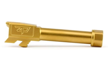Image of Zaffiri Precision Threaded Pistol Barrel, Glock 43/43X, 9mm Luger, 4 in, 1/2x28,Titanium Nitride, ZP.43BTG