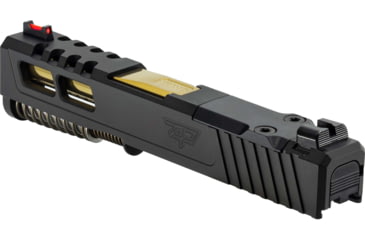 Image of Zaffiri Precision Glock 43 ZPS.2 Complete Upper RMSc Cut, Gold, Black, ZPS.2.43.BLK.CU.2