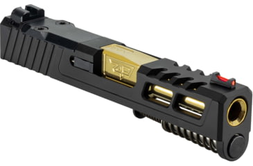 Image of Zaffiri Precision Glock 43 ZPS.2 Complete Upper RMSc Cut, Gold, Black, ZPS.2.43.BLK.CU.2