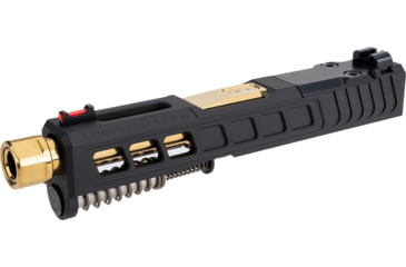 Image of Zaffiri Precision Glock 43 ZPS.3 Complete Upper Threaded RMSc Cut, Gold, Black, ZPS.3.43.BLK.CU