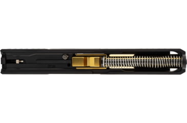 Image of Zaffiri Precision IBS Glock 17 Gen 3 Complete Pistol Slide, PVD, Black/Gold, G17G3-IBS-RMR-BLK-CP-GLD