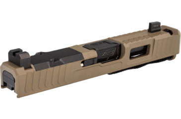 Image of Zaffiri Precision IBS Glock 19 Gen 3 Complete Pistol Slide, Nitride, Flat Dark Earth/Black, G19G3-IBS-RMR-FDE-CP-BN