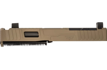 Image of Zaffiri Precision IBS Glock 19 Gen 3 Complete Pistol Slide, Nitride, Flat Dark Earth/Black, G19G3-IBS-RMR-FDE-CP-BN