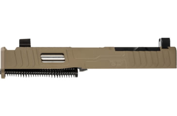 Image of Zaffiri Precision IBS Glock 19 Gen 3 Complete Pistol Slide, Polished, Flat Dark Earth/Stainless, G19G3-IBS-RMR-FDE-CP-SS