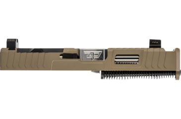 Image of Zaffiri Precision IBS Glock 19 Gen 3 Complete Pistol Slide, Polished, Flat Dark Earth/Stainless, G19G3-IBS-RMR-FDE-CP-SS